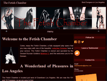 Tablet Screenshot of fetishchamber.com